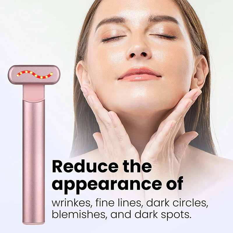 Microcurrent Face Lifting & Red Light Facial Wand