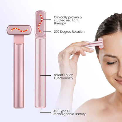 Microcurrent Face Lifting & Red Light Facial Wand