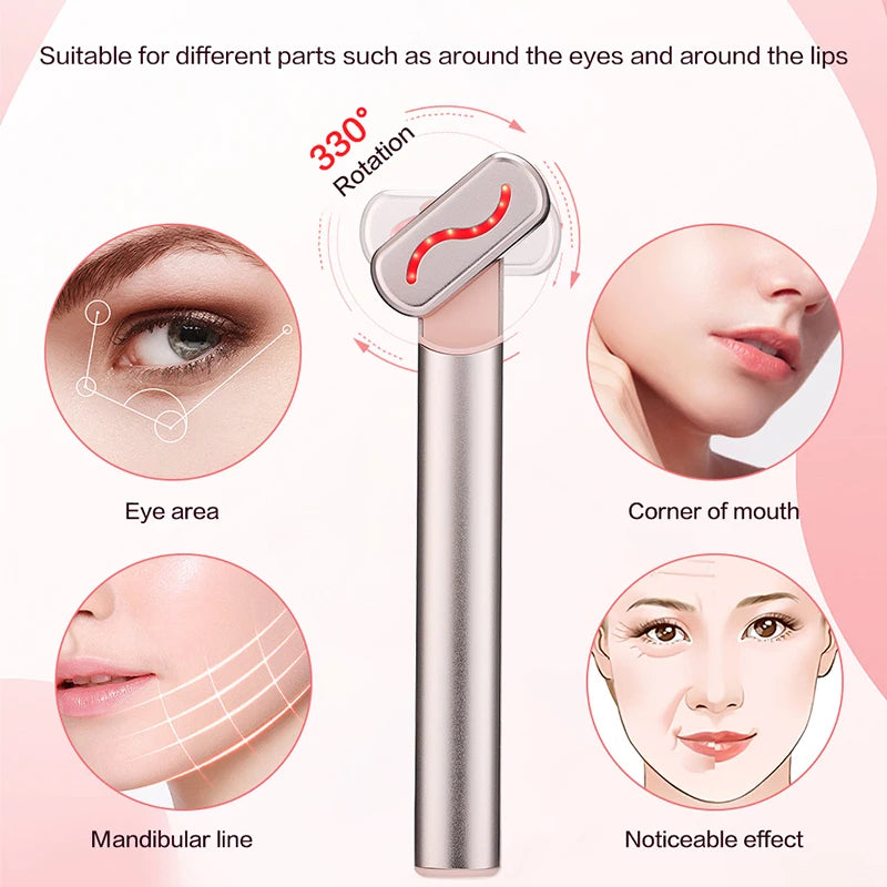 Microcurrent Face Lifting & Red Light Facial Wand