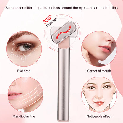 Microcurrent Face Lifting & Red Light Facial Wand