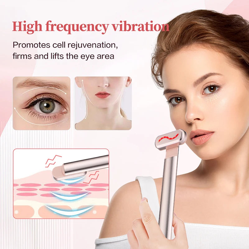 Microcurrent Face Lifting & Red Light Facial Wand